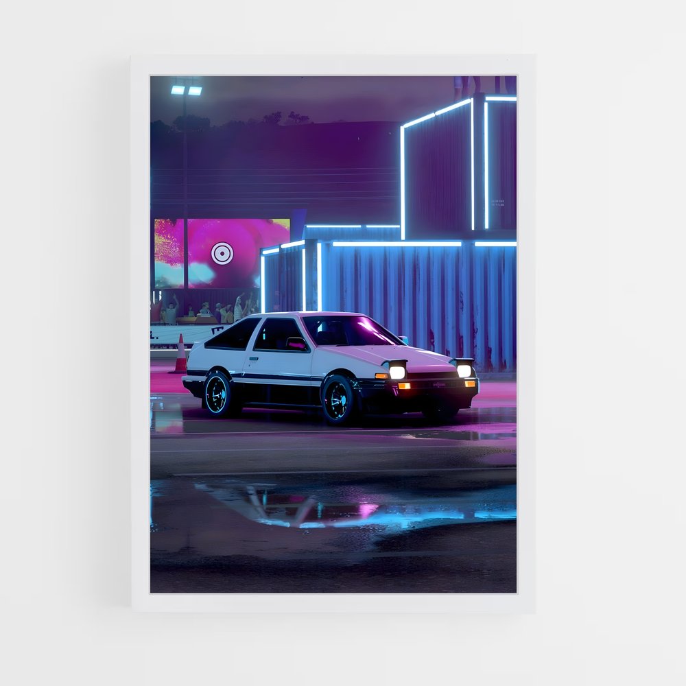 Poster Corolla ae magnifique – affiche Toyota (vue 3)